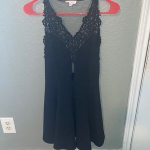 Agaci black mini dress